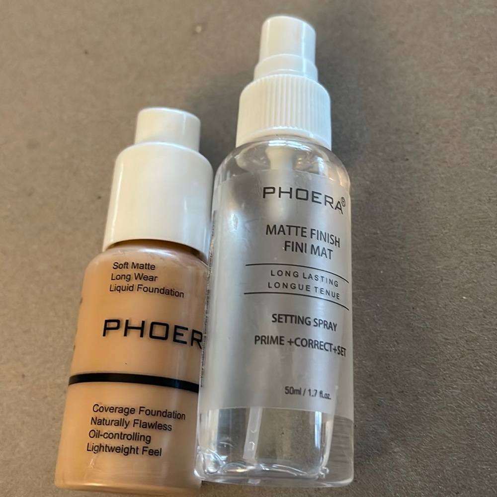 Phoera Foundation and Setting Spray